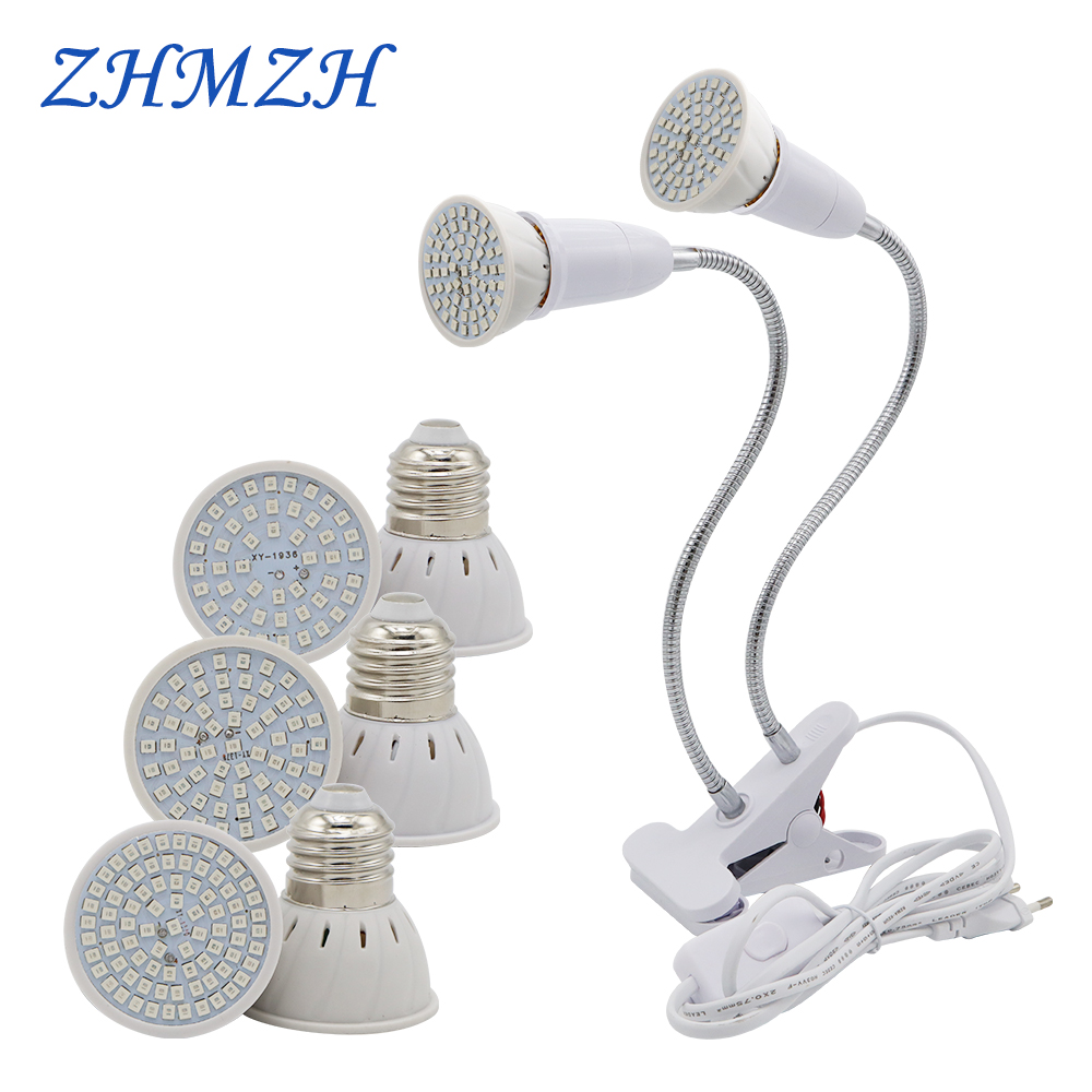 E27 LED ปลูกหลอดไฟ 110V 220V ส - Plant Grow Light Full Spectrum บทวิจารณ์และราคา