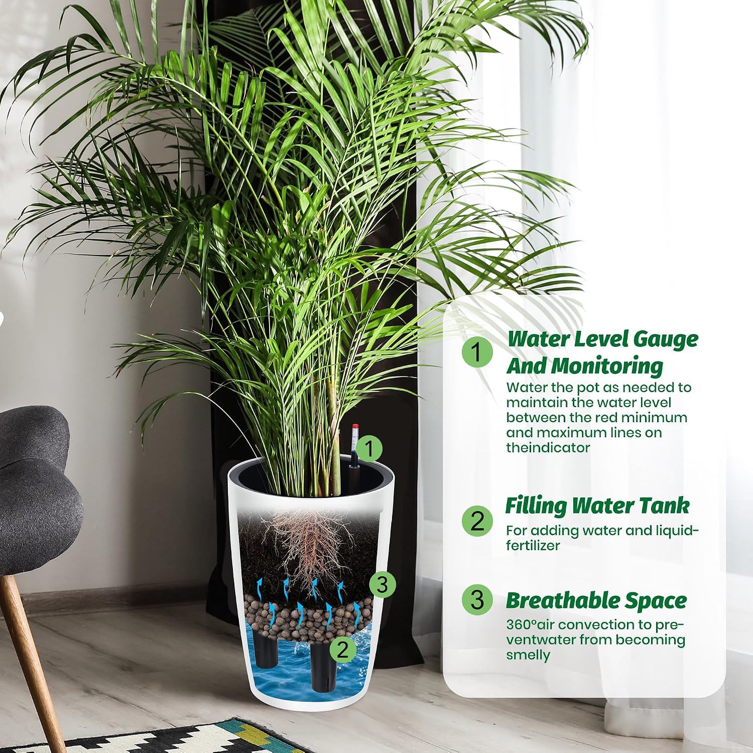 Tacleekii กระถางต้นไม้สูง 16 น - Indoor Garden Kit บทวิจารณ์และราคา