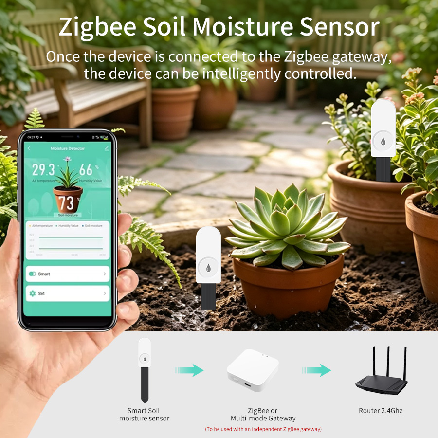 เครื่องวัดความชื้นและอุณหภูมิด - Plant Sensor บทวิจารณ์และราคา