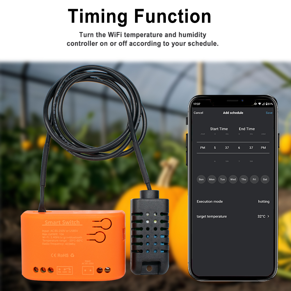 Tuya WiFi อุณหภูมิความชื้นเซนเ - Plant Monitor บทวิจารณ์และราคา