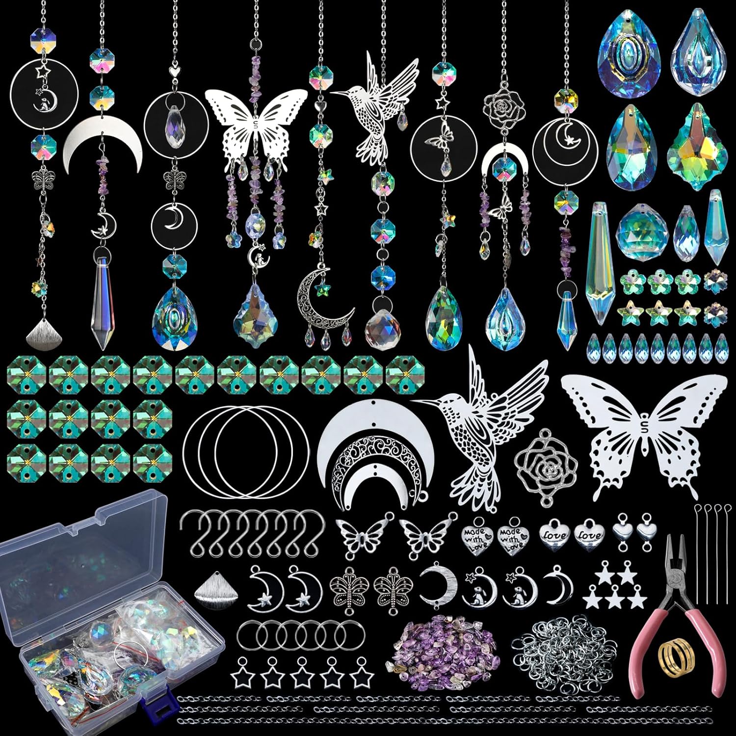 DIY 400 ชิ้น SunCatchers ทําชุ - Indoor Garden Kit บทวิจารณ์และราคา